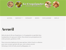 Tablet Screenshot of croquignolet.qc.ca